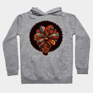 Afrocentric Woman With Afro Hair T-Shirt Hoodie